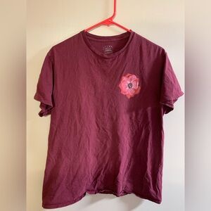 Men's Maroon Graphic T-Shirt
